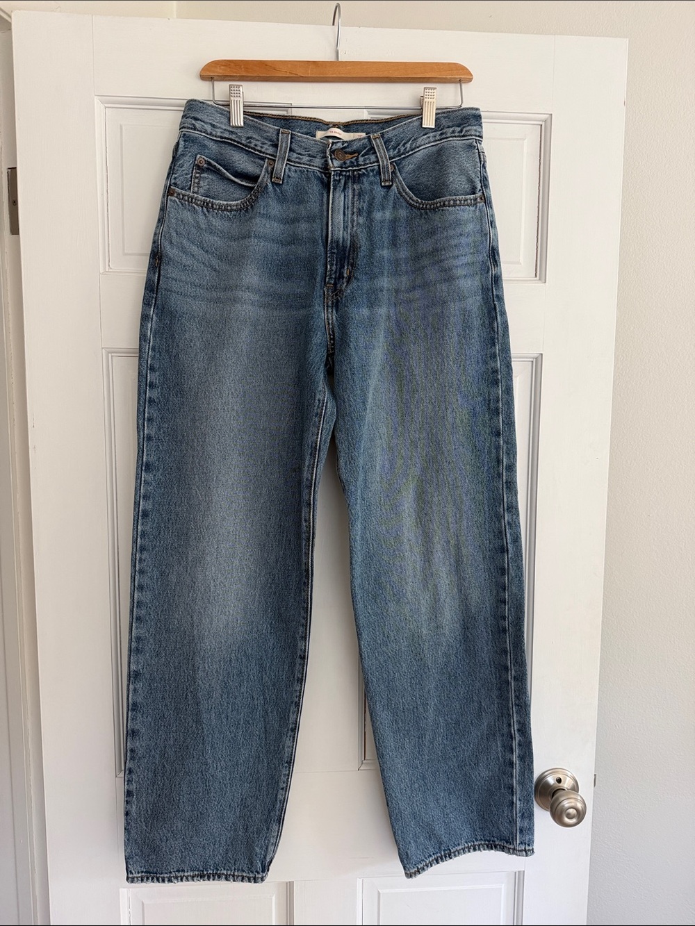 Levi's Straight-Leg Light Blue Denim Jeans